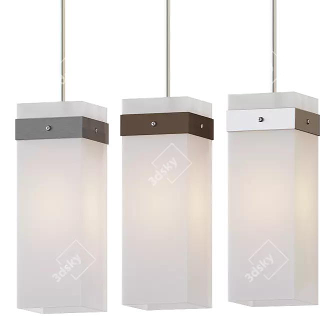 Bratto Pendant: Stylish Illumination 3D model image 1