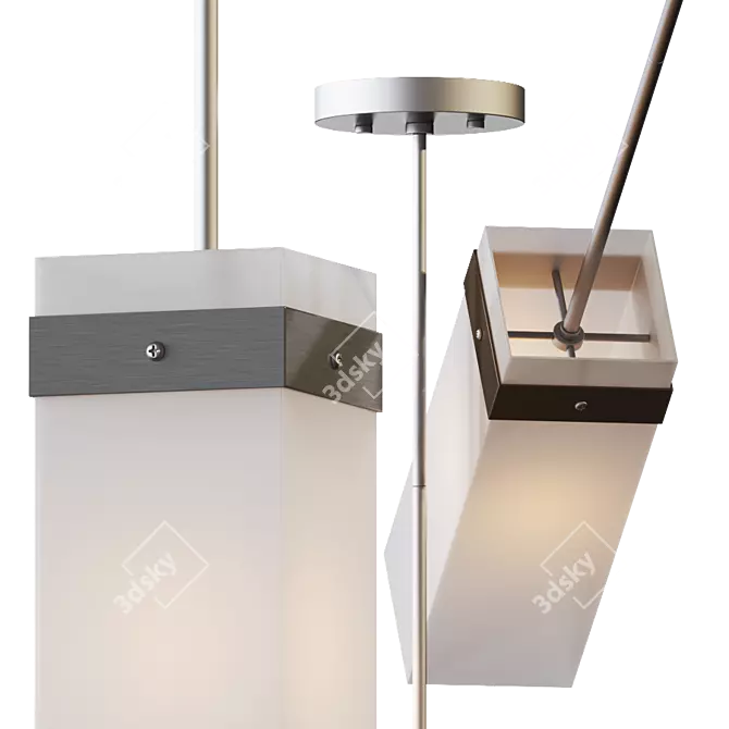 Bratto Pendant: Stylish Illumination 3D model image 2