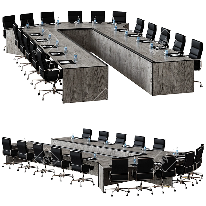 Title: Optimized High Detail Conference Table 3D model image 1