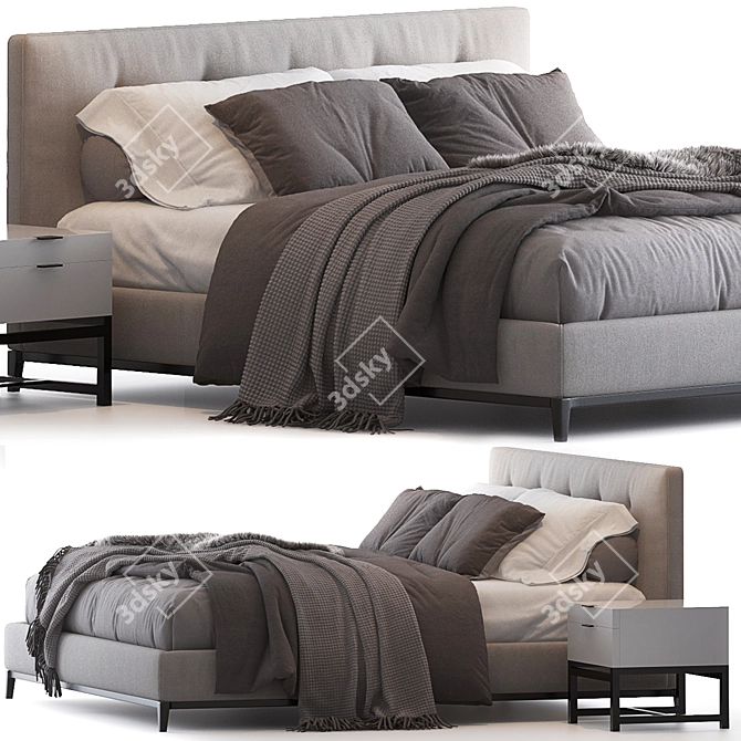 Andersen Bed: Elegant and Sleek 3D model image 1