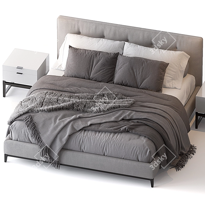 Andersen Bed: Elegant and Sleek 3D model image 2