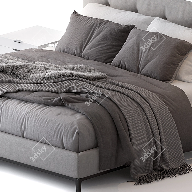 Andersen Bed: Elegant and Sleek 3D model image 3