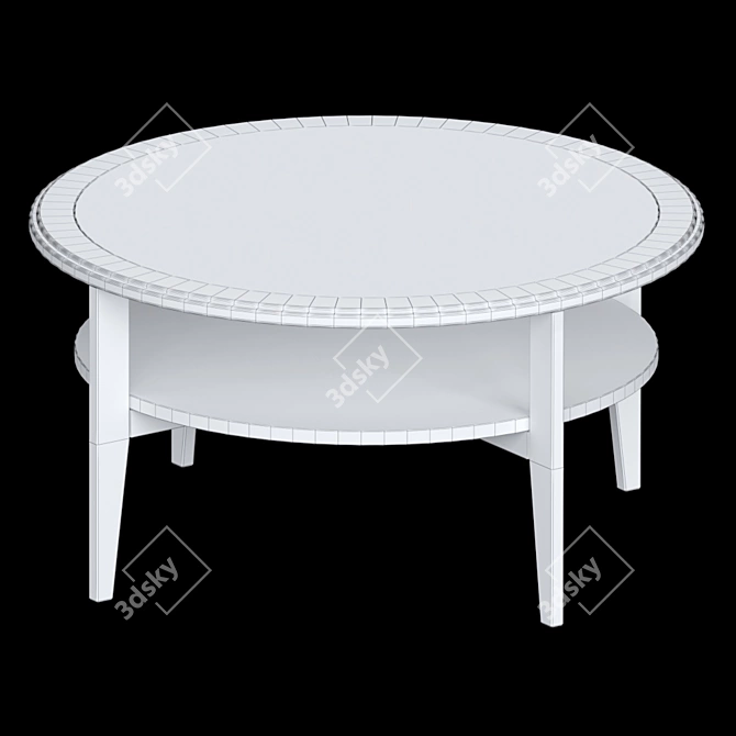 Sleek Barista Coffee Table 3D model image 7