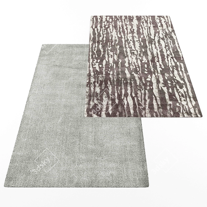 Modern Style Rug Set 3D model image 2