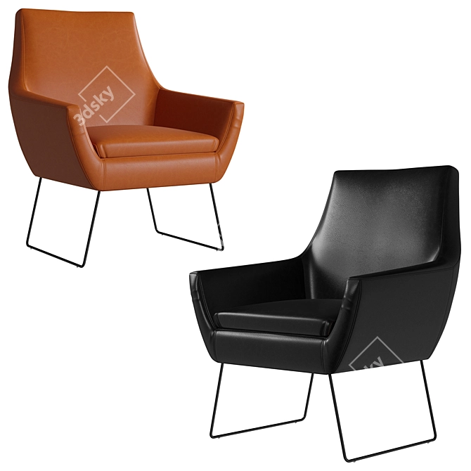 Sleek Accent Chair: Kendrick 3D model image 1