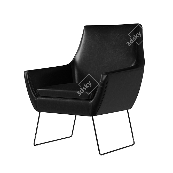 Sleek Accent Chair: Kendrick 3D model image 6