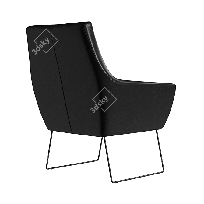 Sleek Accent Chair: Kendrick 3D model image 8