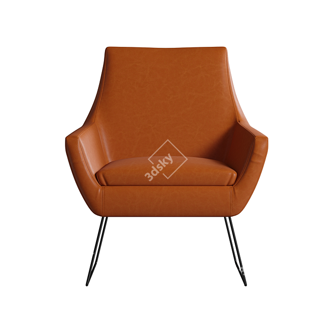 Sleek Accent Chair: Kendrick 3D model image 9