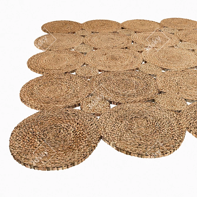 Eco-Friendly Jute Carpet: Deeze 3D model image 2