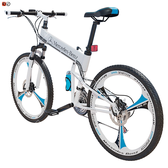 Mercedes Mountain Bike: Superior Performance & Style 3D model image 2