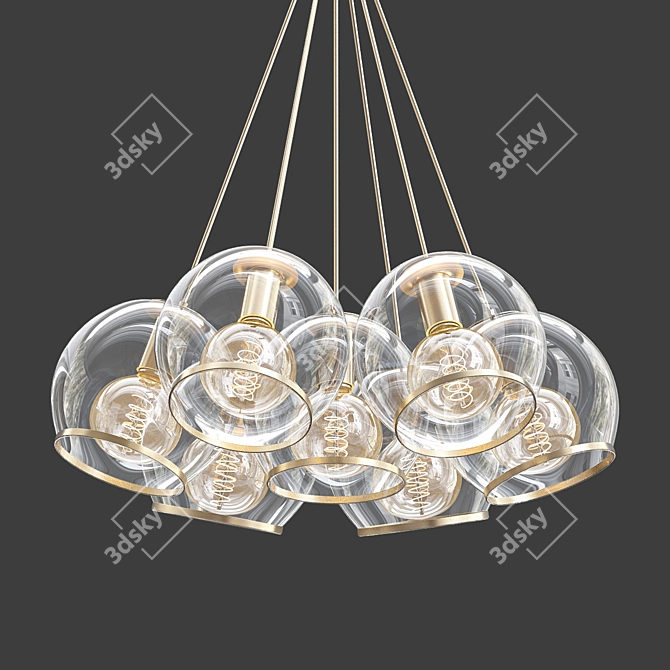 Elegant LED Design Lamp 3D model image 1