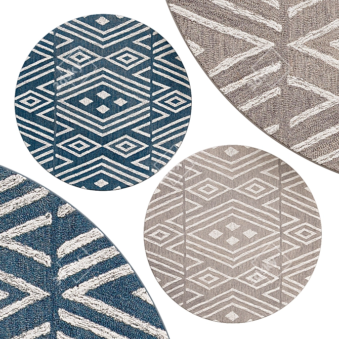 Luxury Circular Rugs | No. 169 3D model image 1