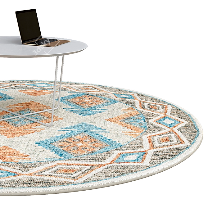 Elegant Circle Rugs | No. 170 3D model image 2