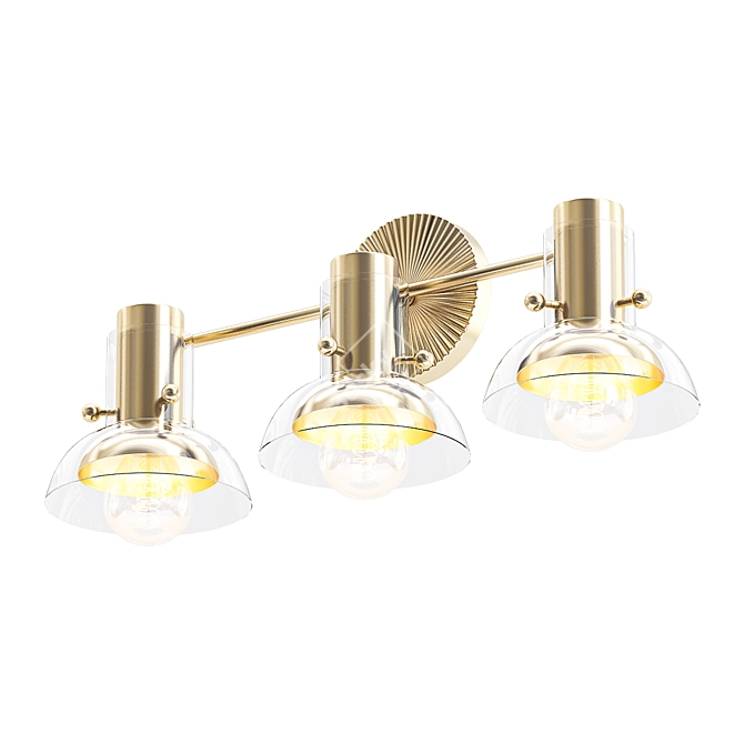 Elegant Oona Vanity Sconce 3D model image 1