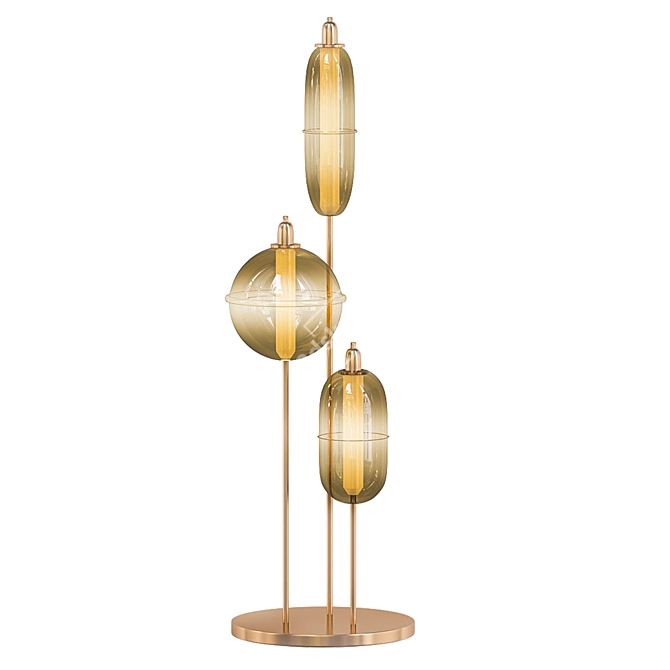 Mysterious Moirai Floor Lamp Trio 3D model image 1