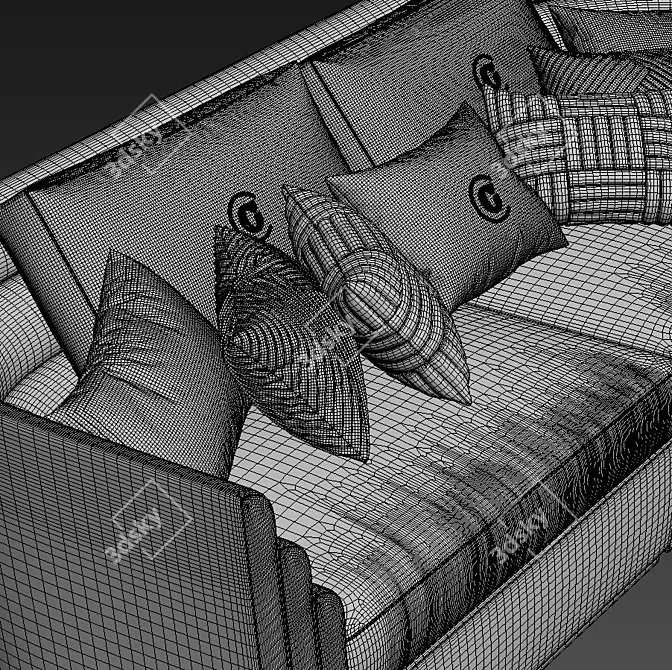 Elegant Theater Carpanelli Sofa 3D model image 3