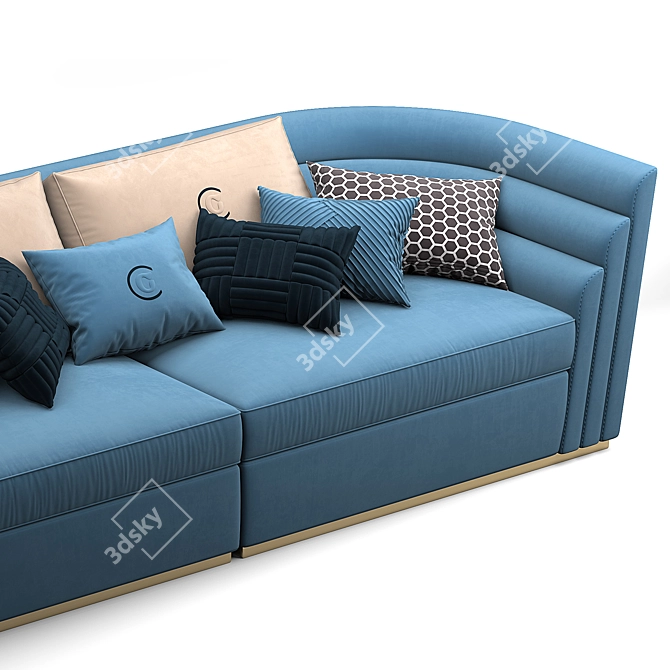 Elegant Theater Carpanelli Sofa 3D model image 5