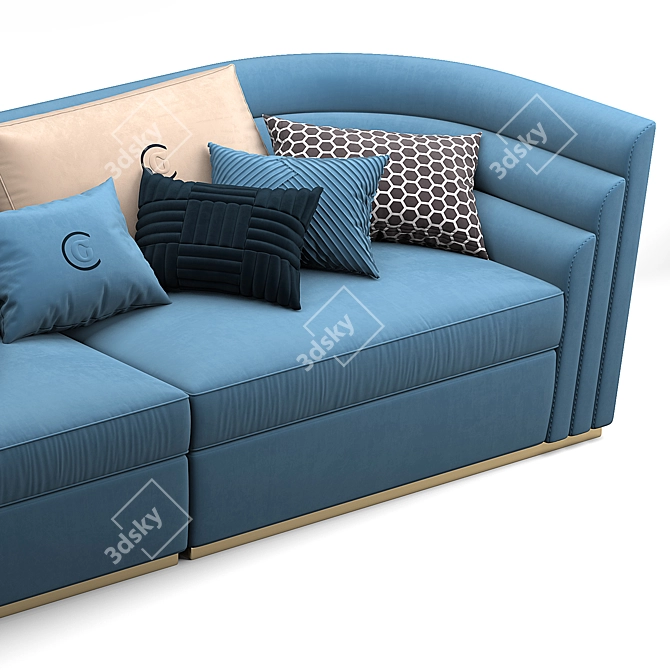 Elegant Theater Carpanelli Sofa 3D model image 6