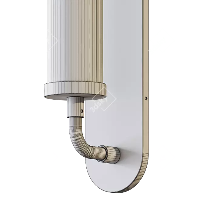 Bauhaus Revived Sconce: Modern Geometric Design 3D model image 4