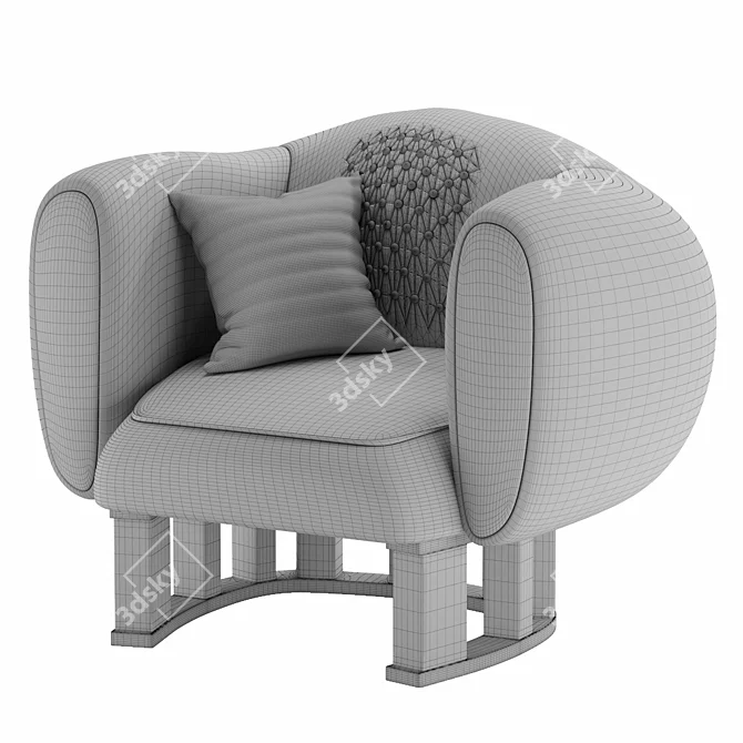 Elegant Seating Solution 3D model image 3