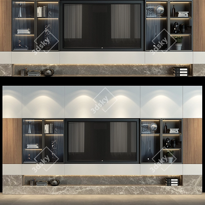 Elegant Cabinet Furniture 3D model image 1