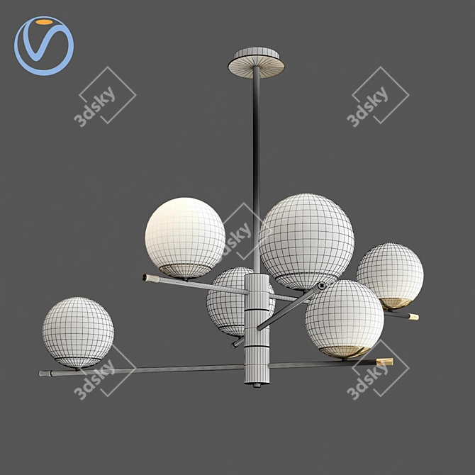 Vintage Charm Pendant Lamp 3D model image 3