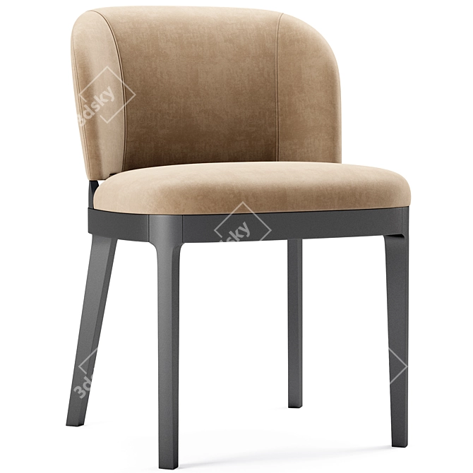 Tea Side Chair: Elegant and Comfortable 3D model image 1