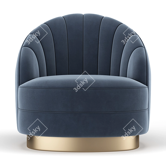 Elegant Hadley Chair 3D model image 3