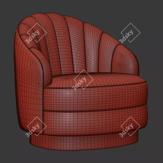 Elegant Hadley Chair 3D model image 5