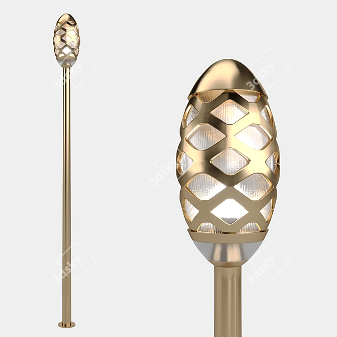 Urban Glow Street Lamp 3D model image 1