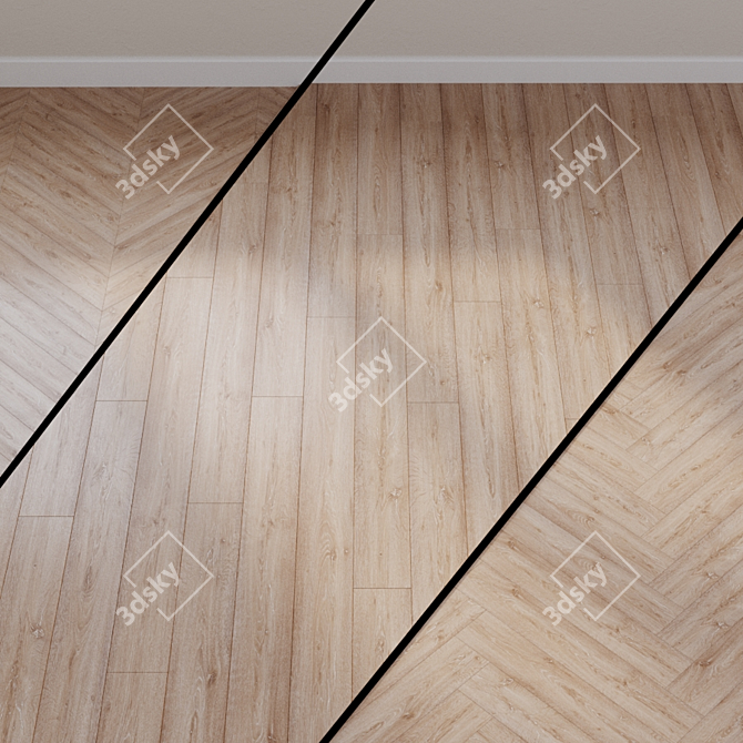 Nature Line Old Oak Laminate 3D model image 1