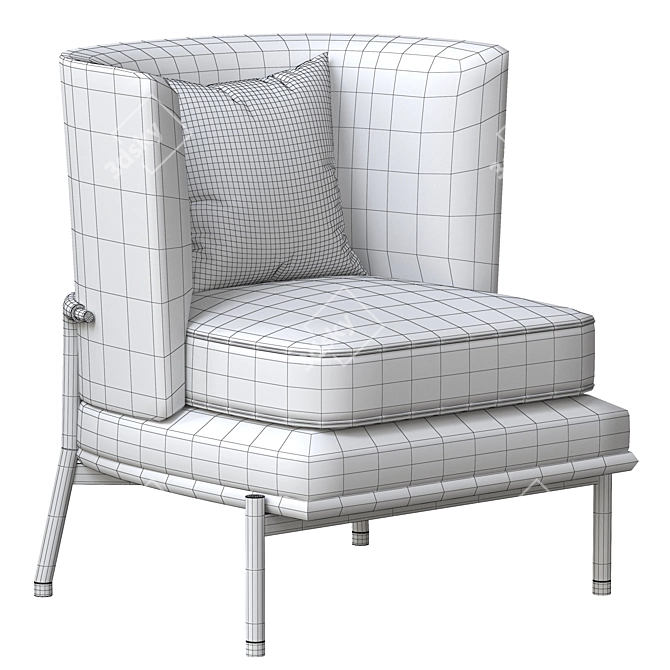 Modern Armchair Gae: 3D Model 3D model image 5