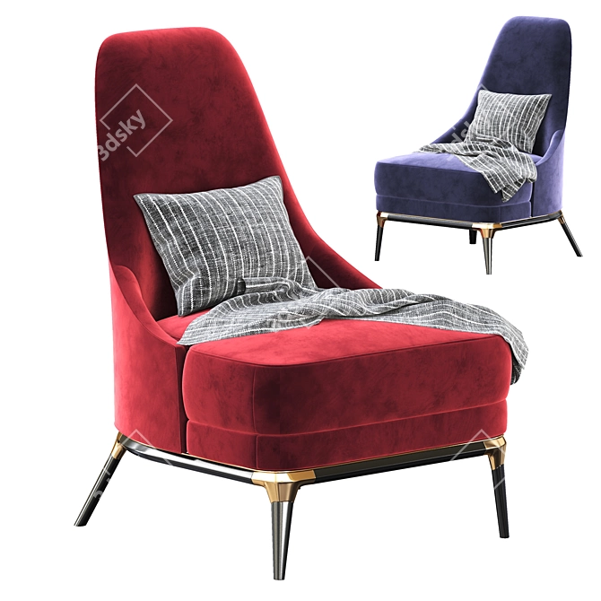 Redd Armchair: Contemporary Comfort 3D model image 1