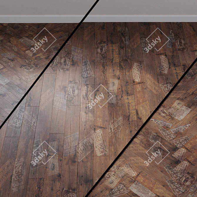 Kronoflooring Highway 8525: Stylish Laminate 3D model image 1