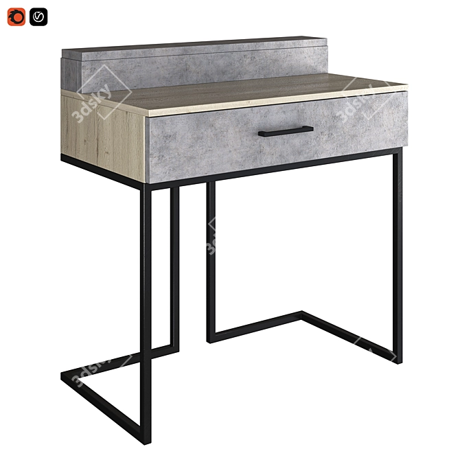 Modern Loft Dressing Table 3D model image 1