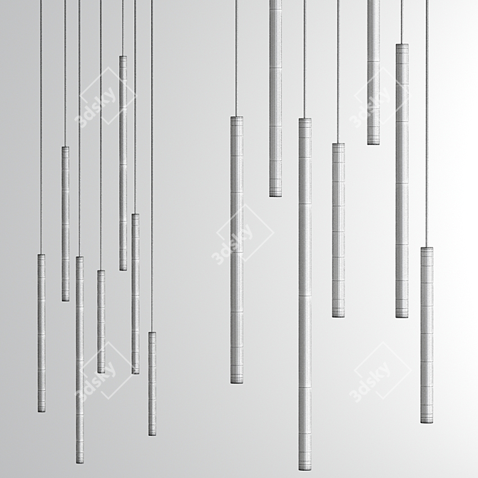Miu Ceiling Suspension: Modern Elegance in Pendant Lighting 3D model image 4