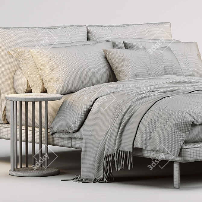 Elegant Alivar Lady B Bed 3D model image 4