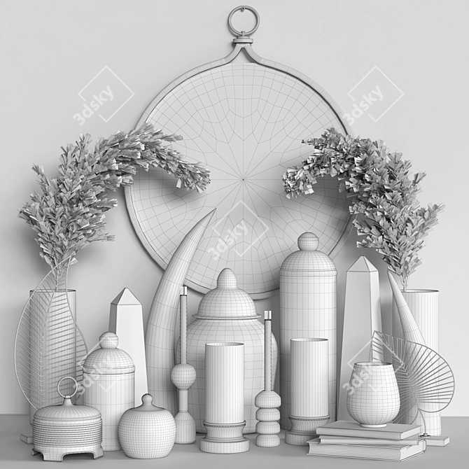 Elegant 2015 Decorative Set 3D model image 5