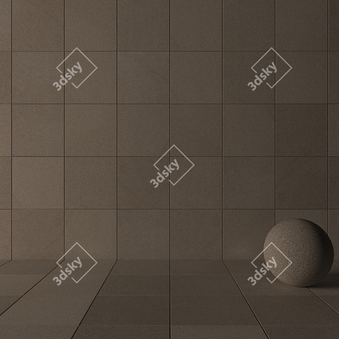 Flaviker River Ecru 60x60: Premium Wall and Floor Tiles 3D model image 3