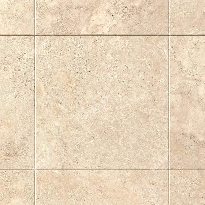  Flaviker Navona Honey Cross 80x80 - Stunning Wall and Floor Design 3D model image 2