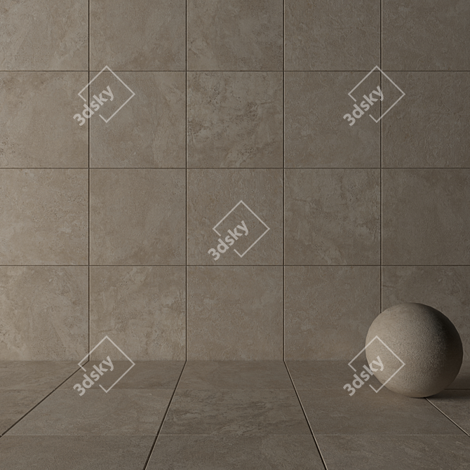  Flaviker Navona Honey Cross 80x80 - Stunning Wall and Floor Design 3D model image 3