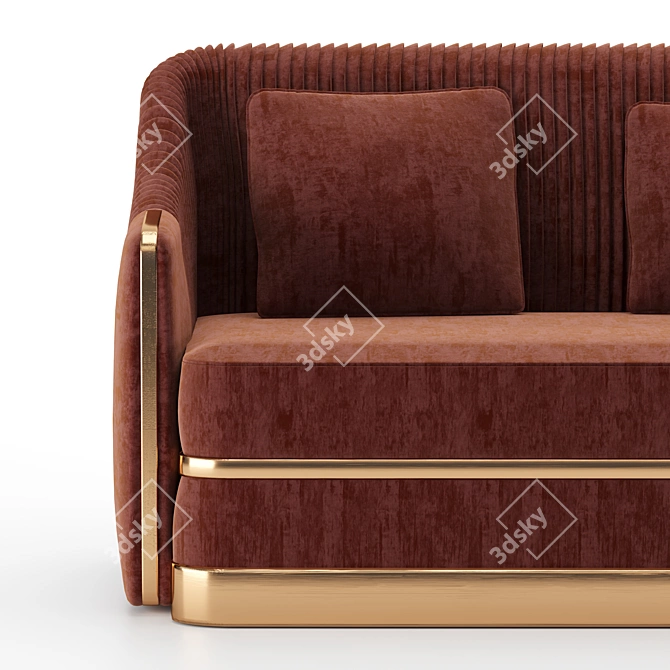 Luxurious Koket Sofa: Elegant Design & High-Quality Craftsmanship 3D model image 4