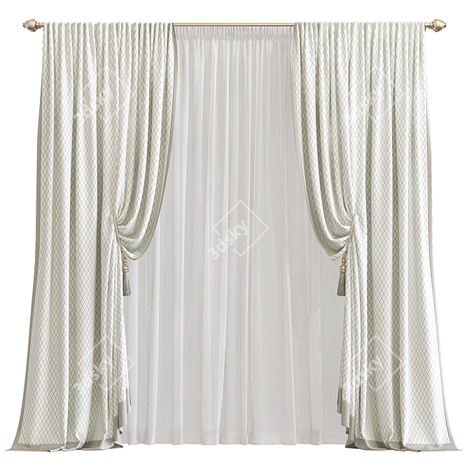 Revamped Curtain 806 3D model image 1