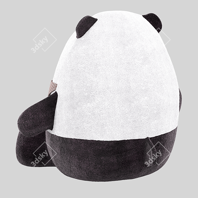 Cuddly Panda Bear Toy 3D model image 3