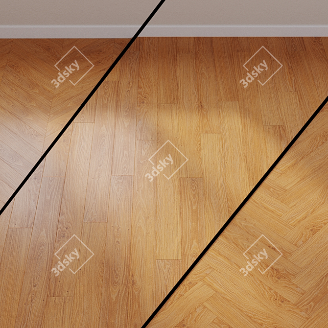 Quick Step Natural Oak Laminate QSM033 3D model image 1