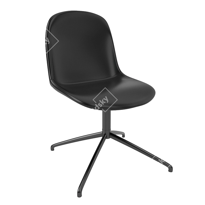 Modern Fiber Chair by Muuto 3D model image 1