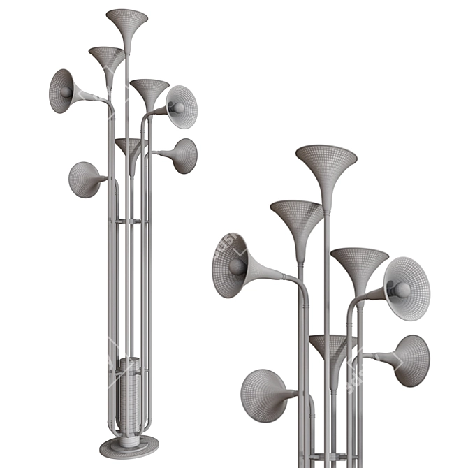 Delightfull Botti Floor Lamp: Elegant Jazz-Inspired Lighting 3D model image 3