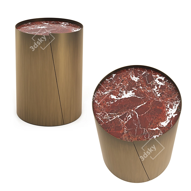 Antares Marble Coffee Table 3D model image 1