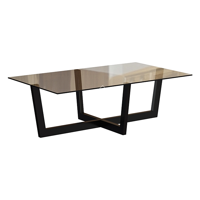 Plum Modern Coffee Table 3D model image 1