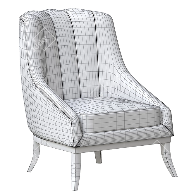 Heritage Charm Armchair by MUNNA 3D model image 4